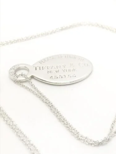 アクセサリー TIFFANY & Co. Return to oval necklace TIFFANY & Co. Return to Tiffany Oval Tag Sterling Silver